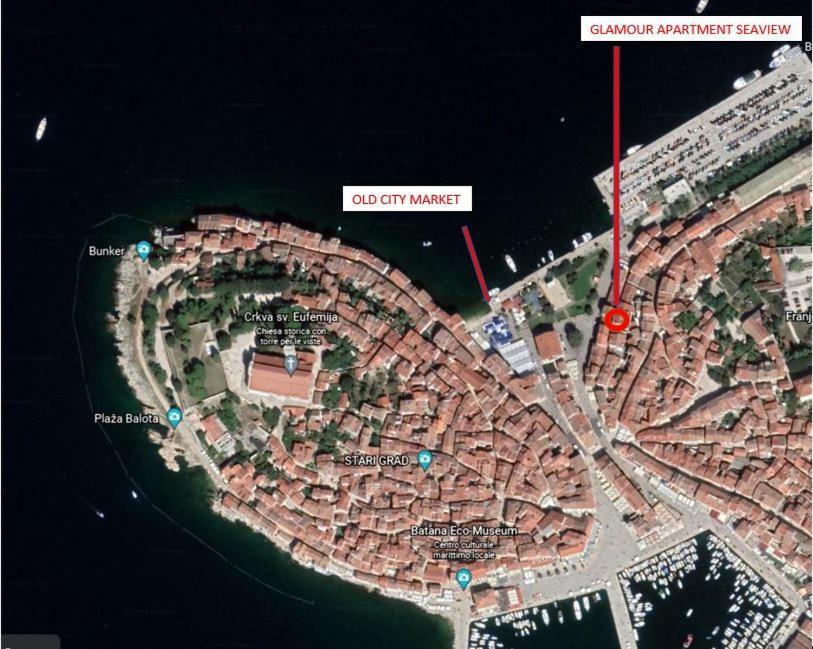 Glamour Apartment Sea View Rovinj Exterior foto